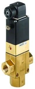  Burkert Type 340 - 3/2 Way Solenoid Valve Normally Closed And Open Options 
